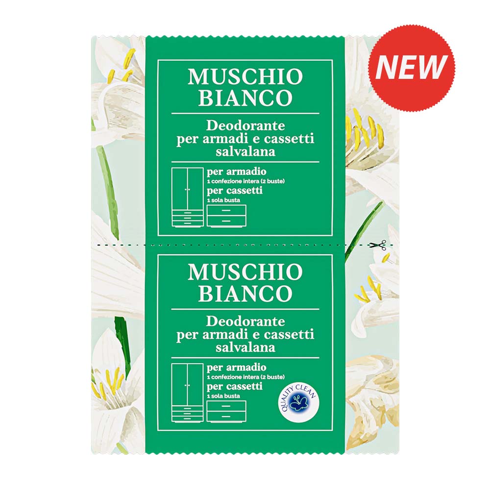 BUSTA PROFUMATA ARMADI E CASSETTI MUSCHIO BIANCO