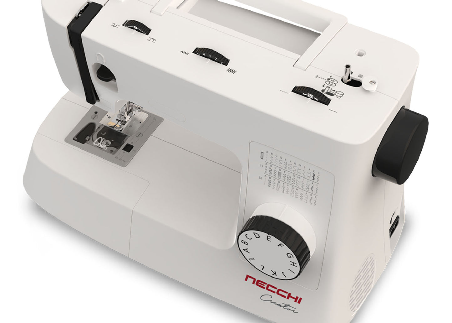 Necchi Creator C35 Macchina da Cucire Dual Pulley Con Trolley Prym Incluso