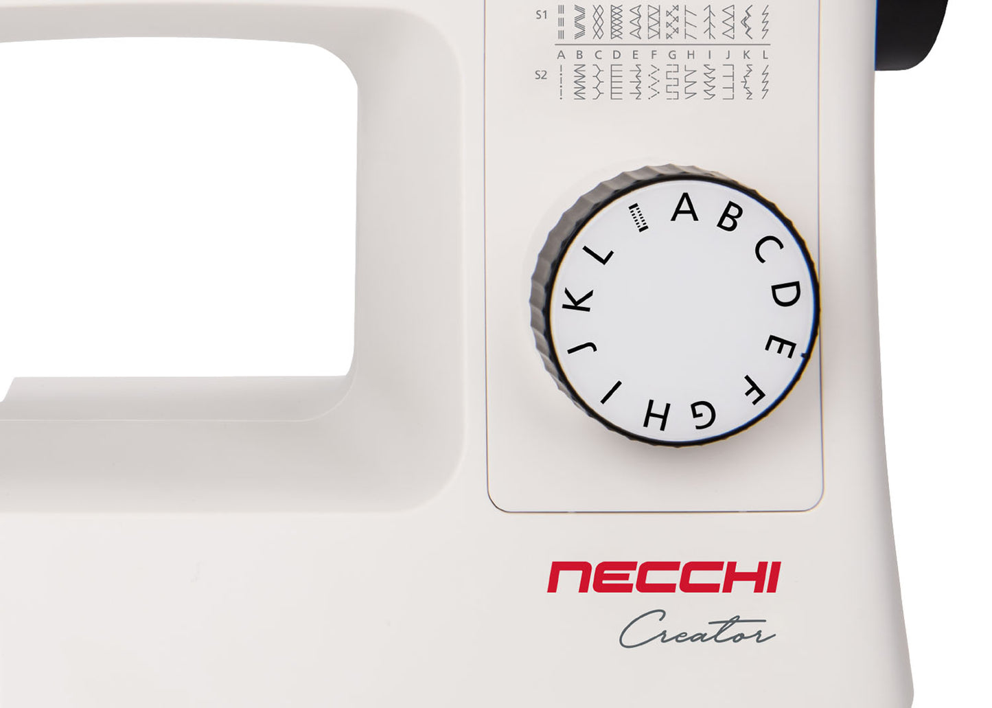 Necchi Creator C35 Macchina da Cucire Dual Pulley Con Trolley Prym Incluso