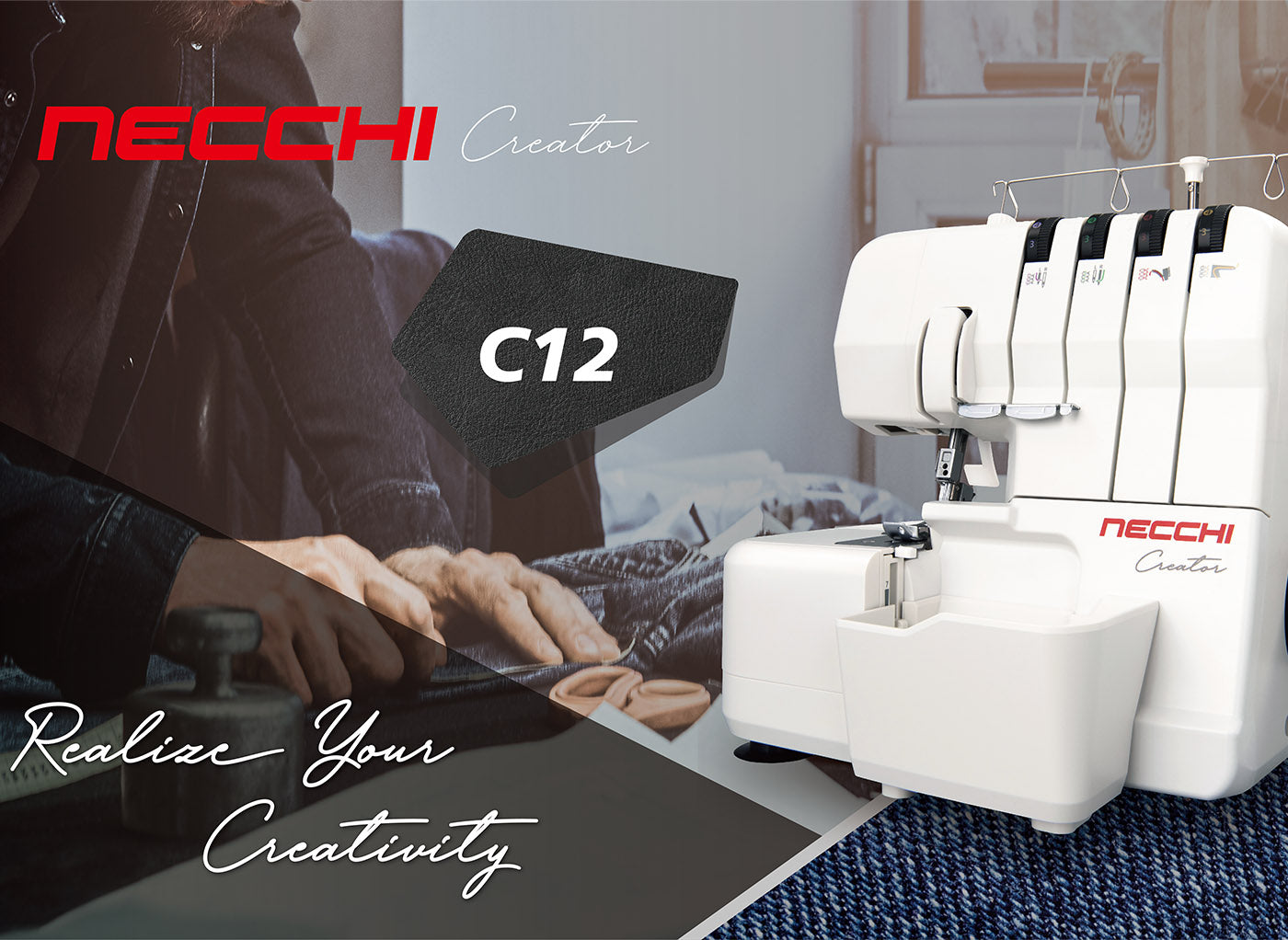 Necchi Creator C12 + Kit Piedini E 5 Anni di Garanzia
