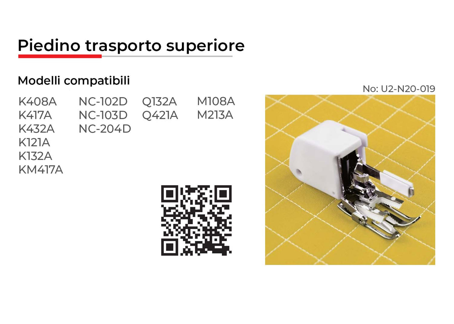 NECCHI PIEDINO TRASPORTO SUPERIORE