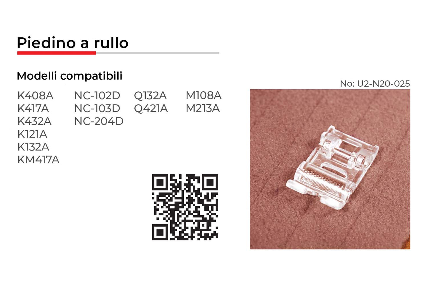 NECCHI PIEDINO A RULLO