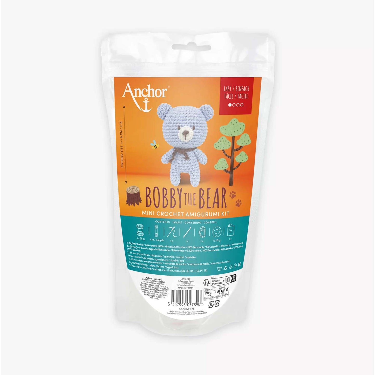 Mini Kit Amigurumi Bobby The Bear – Anchor
