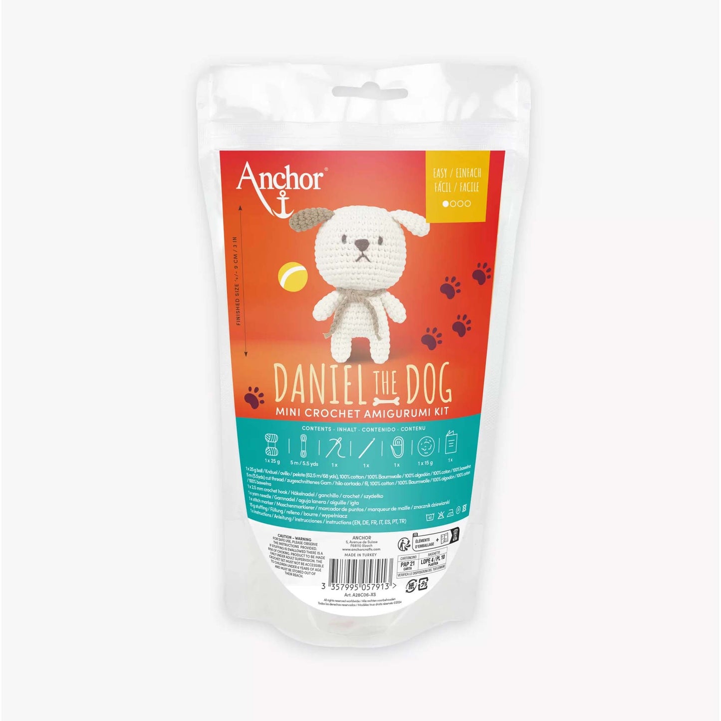 Mini Kit Amigurumi Daniel The Dog – Anchor