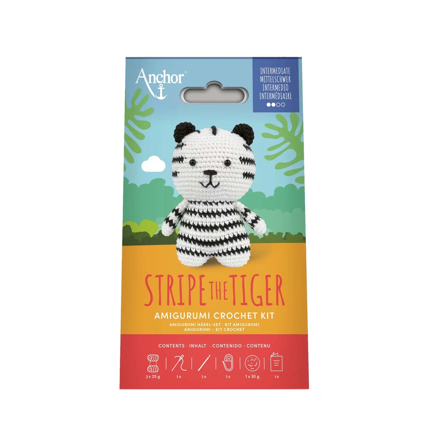 Kit Amigurumi Stripe The Tiger – Anchor