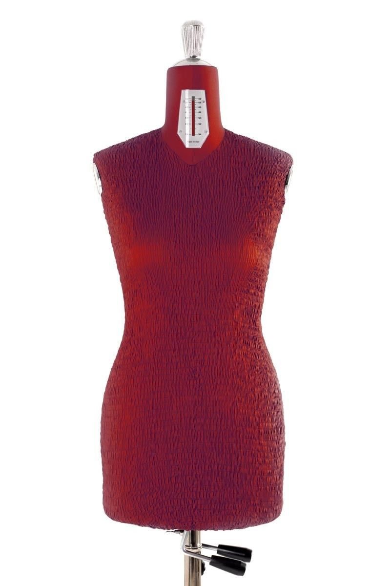 Taglia 42/54 Bordeaux - Manichino Sartoriale Da Donna Regolabile