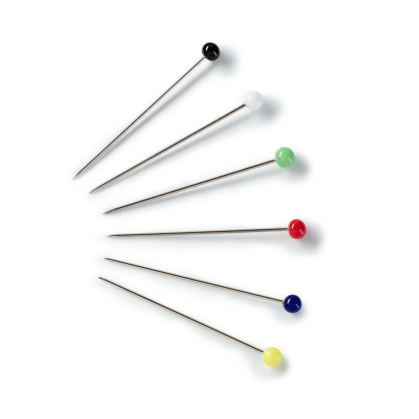 Spilli con testa di vetro colorati 0,60 x 30 mm -PRYM ART. 029265