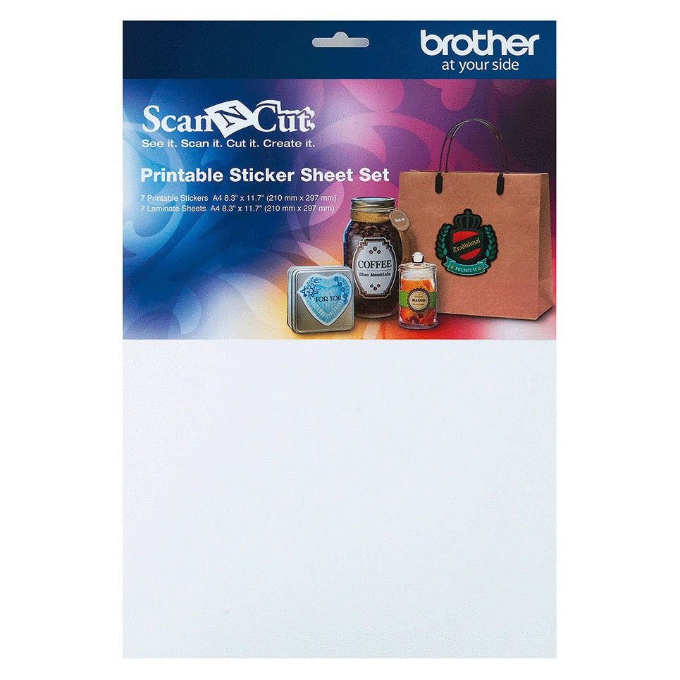 Set di fogli adesivi stampabili CAPSS1 per ScanNCut
