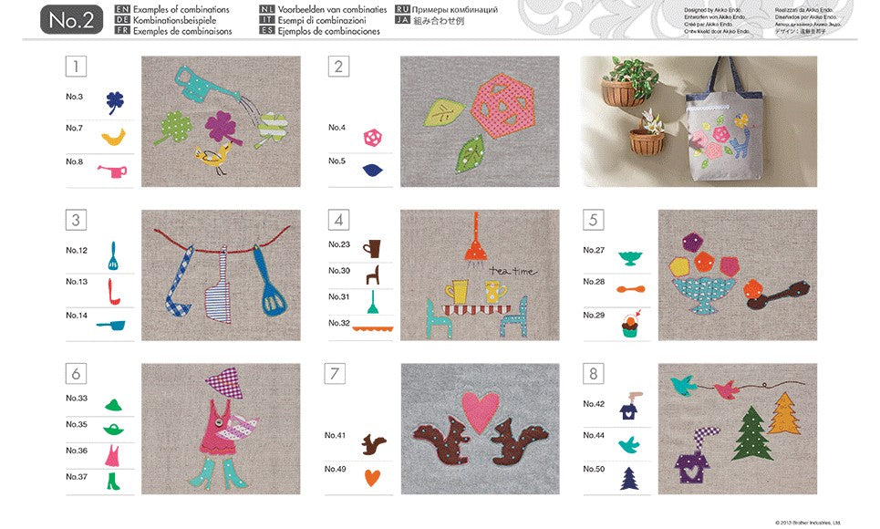 Collezione disegni per applicazioni CAUSB2 per ScanNCut