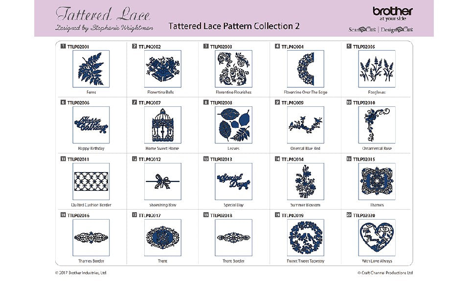 Collezione 2 "Un po' di tutto" Scheda Tattered Lace