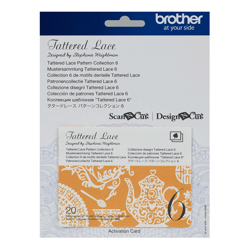 Collezione n.6 "Disegni tipici" Scheda Tattered lace