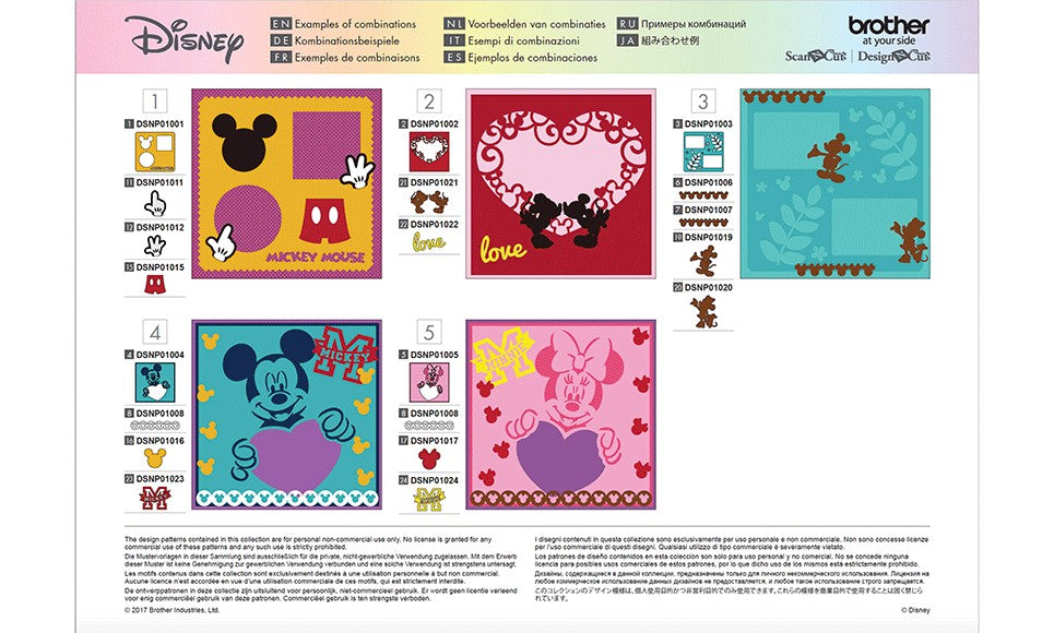 Scheda Disney n.1"Topolino & Topolina"