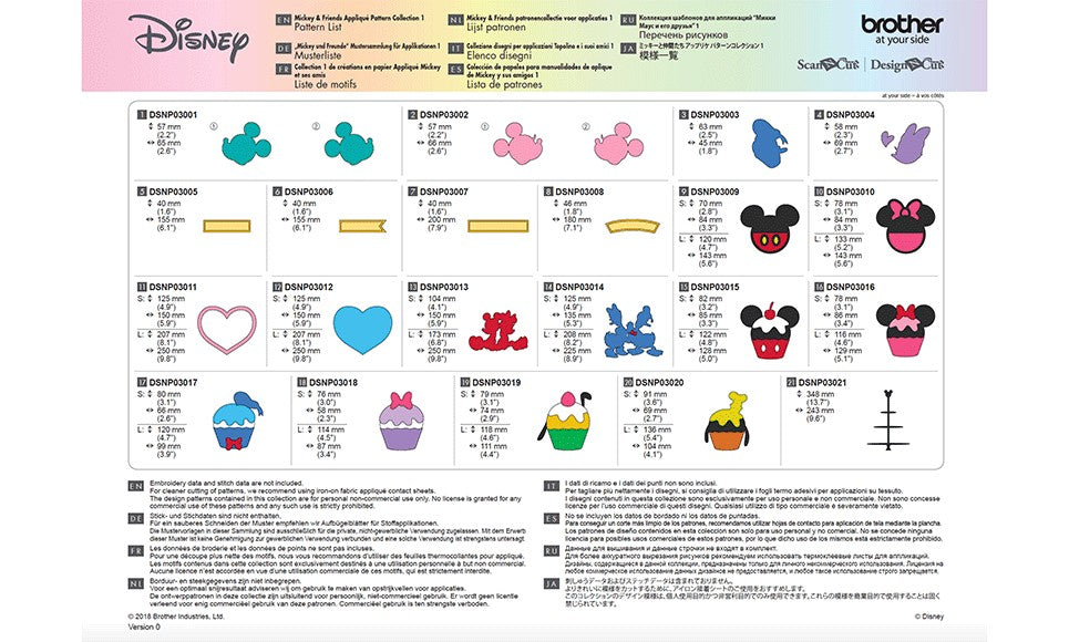 Scheda Disney n.3 "Topolino e i suoi amici 1" CADSNP03