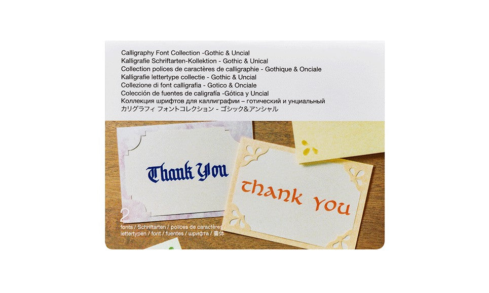 Collezione di font calligrafia CADXCLGFP01 - Gotico & Onciale