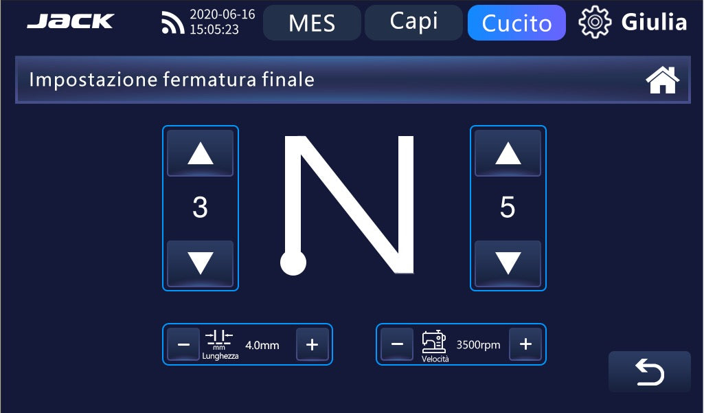 Lineare JACK A10+ Avanzata Con Pannello Touch Screen