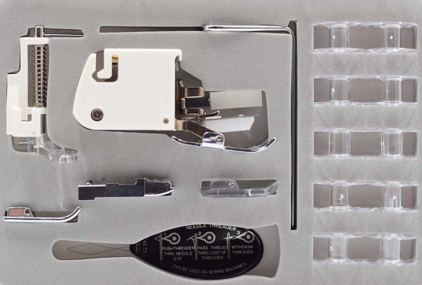 KIT 5 PIEDINI + GUIDA RETTILINEA E SPOLINE