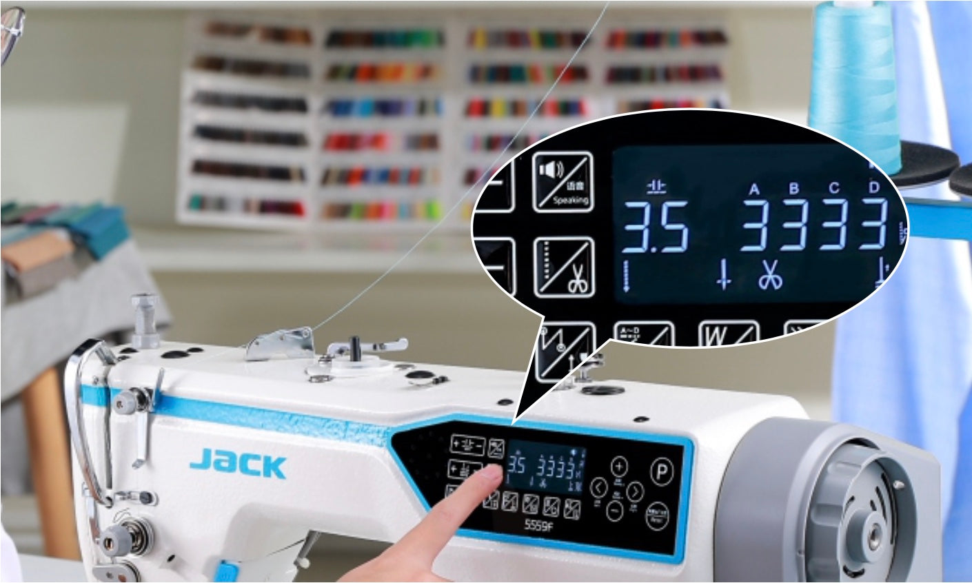 Lineare JACK 5559F Digitale Con Coltello Rifilatore