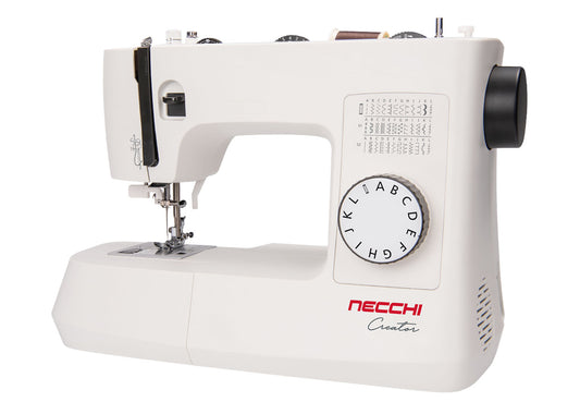 Necchi Creator C35 Macchina da Cucire Dual Pulley Con Trolley Prym Incluso