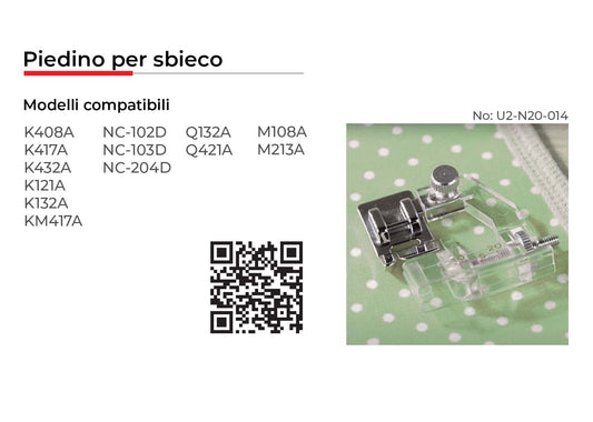 NECCHI PIEDINO PER SBIECO