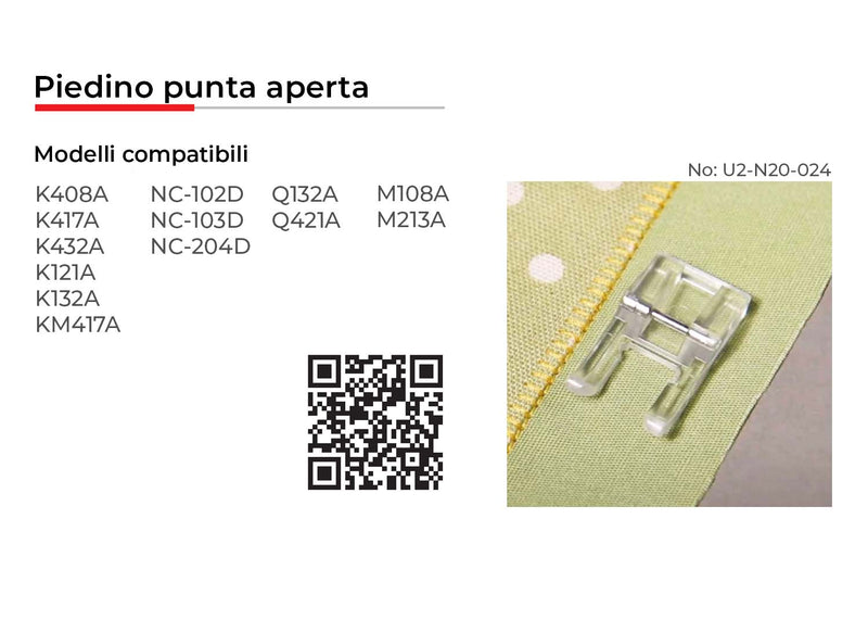 NECCHI PIEDINO PUNTA APERTA