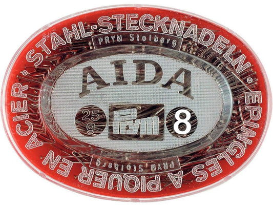 SPILLI IN ACCIAIO AIDA N°8 GR 25 0,60 X 34