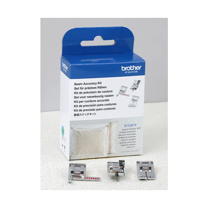 Kit piedini premistoffa per cuciture accurate Brother FP01