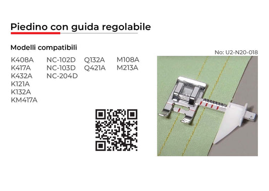 NECCHI PIEDINO CON GUIDA REGOLABILE