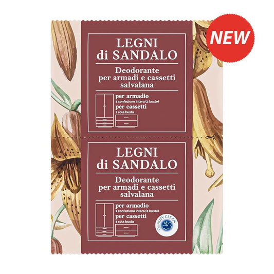 BUSTA PROFUMATA ARMADI E CASSETTI LEGNI DI SANDALO