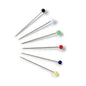 Spilli con testa di vetro colorati 0,60 x 30 mm -PRYM ART. 029265