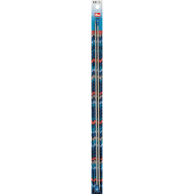 Ferri maglia con pomoli 40 cm, 3,00 mm - PRYM ART. 191474