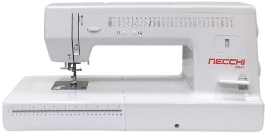 Necchi N986 macchina per cucire braccio lungo+ 5 Anni Di Garanzia