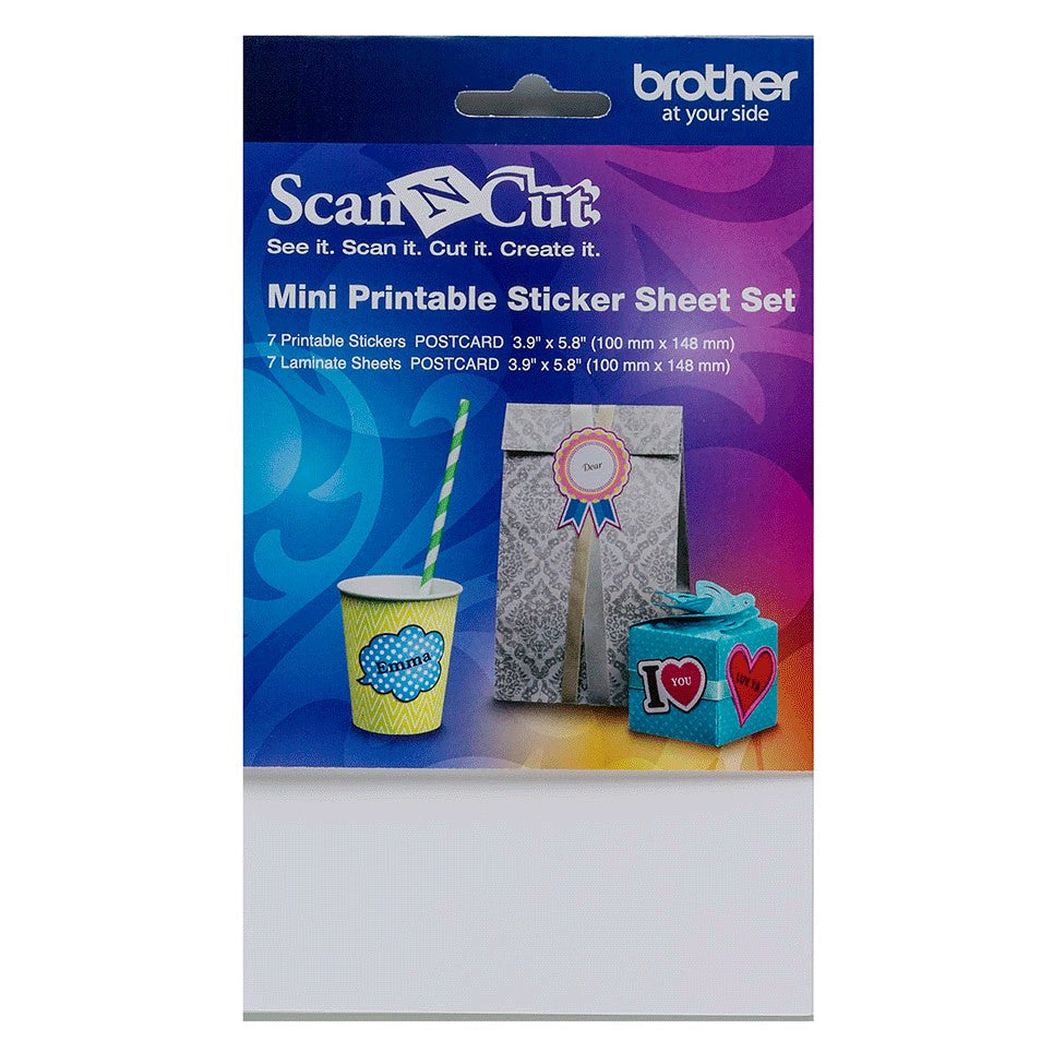 Set di mini fogli per adesivi stampabili CAPSSMINI1 con ScanNCut