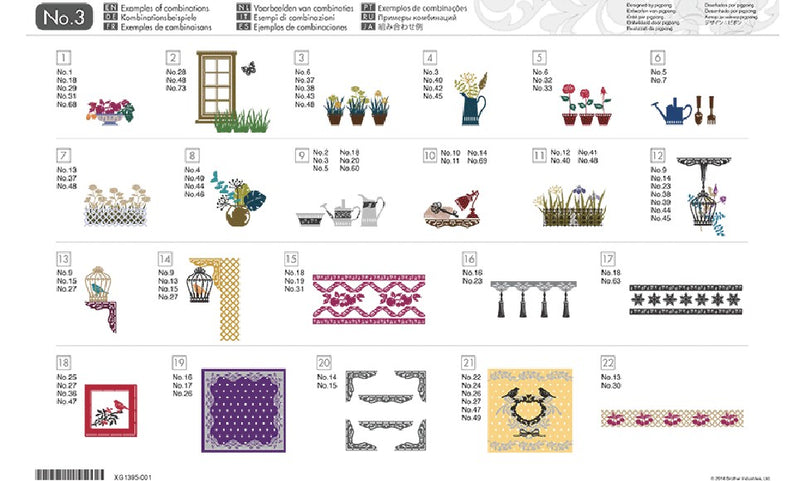 Collezione disegni per decorazione interni CAUSB3 per ScanNCut