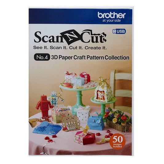 Collezione modelli artistici di carta in 3D CAUSB4 per ScanNCut