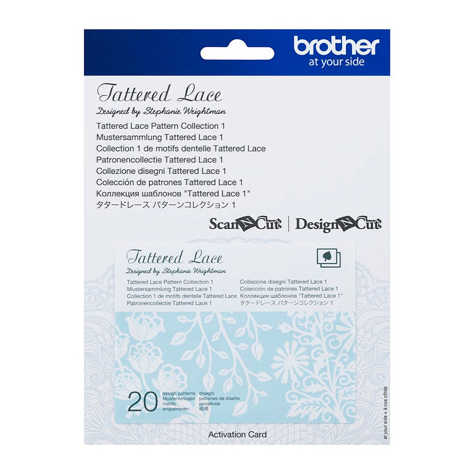 Collezione 1 "Fiori e foglie" Scheda Tattered Lace