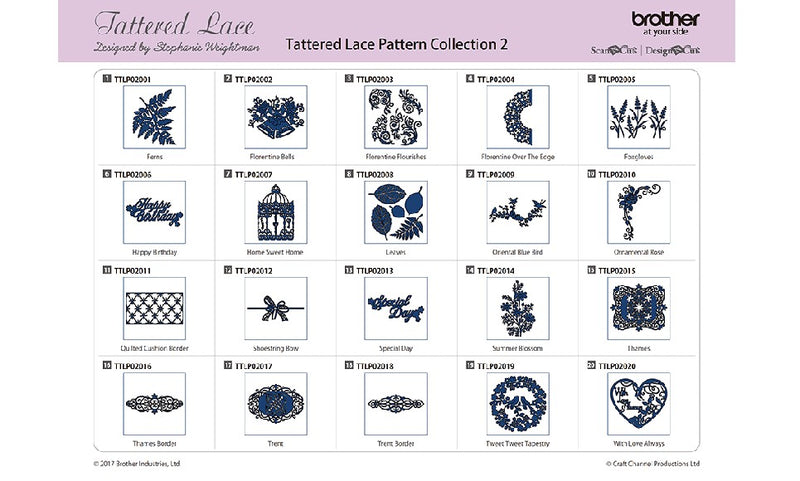 Collezione 2 "Un po' di tutto" Scheda Tattered Lace