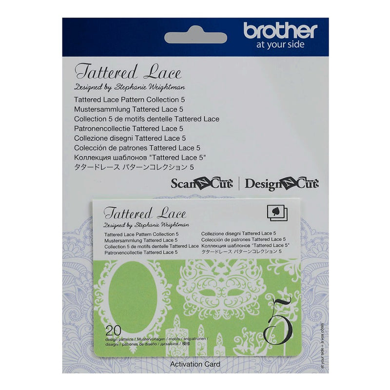 Collezione n.5 "Disegni tipici" Scheda Tattered lace