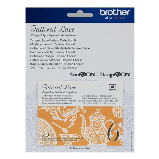 Collezione n.6 "Disegni tipici" Scheda Tattered lace
