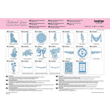 Collezione  n.8 "I migliori disegni del 2015" Scheda Tattered lace