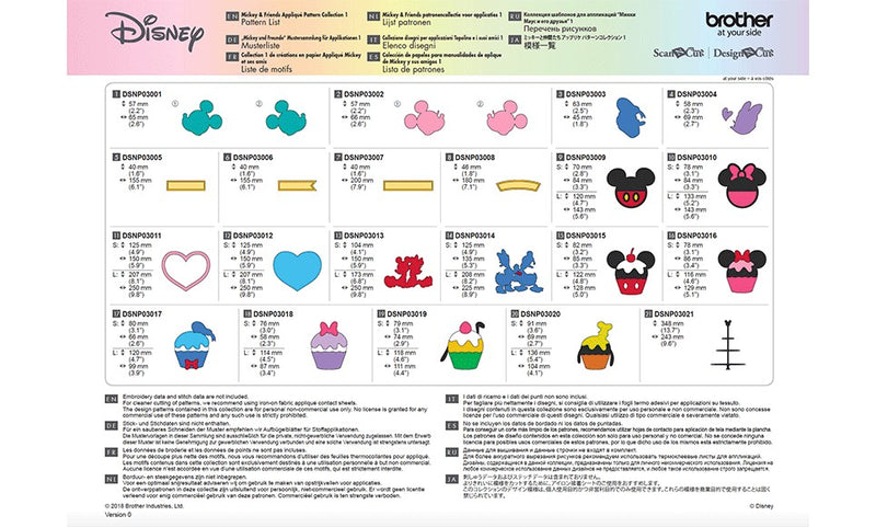 Scheda Disney n.3 "Topolino e i suoi amici 1" CADSNP03