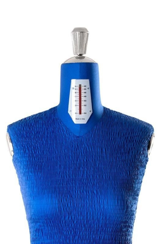 Taglia 42/54 Blu - Manichino Sartoriale Da Donna Regolabile