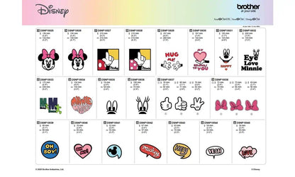 Collezione disegni Disney Mickey Mouse moderno & Minnie Mouse CADSNP10