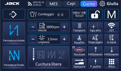 Lineare JACK A10+ Avanzata Con Pannello Touch Screen