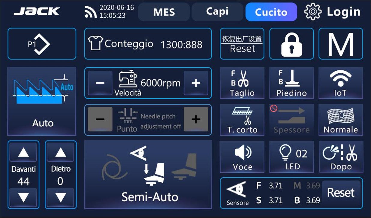 Tagliacuci JACK C10+Tagliacuce Avanzata Con Pannello Touch Screen