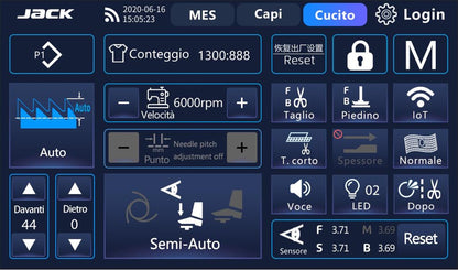 Tagliacuci JACK C10+Tagliacuce Avanzata Con Pannello Touch Screen
