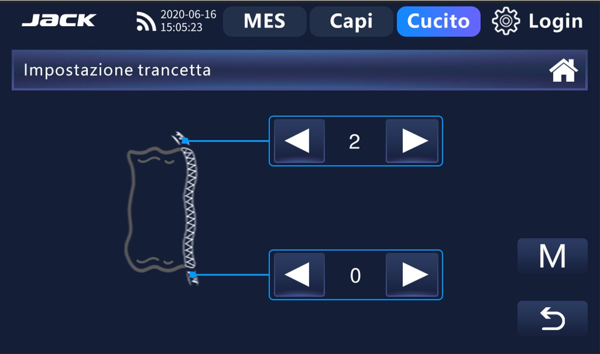 Tagliacuci JACK C10+Tagliacuce Avanzata Con Pannello Touch Screen