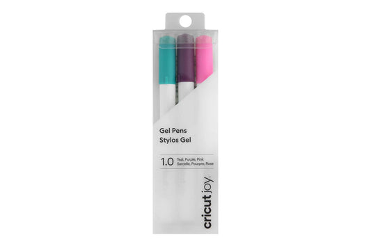CRICUT JOY PENNE GEL 1MM VERDE ACQUA/VIOLA/ROSA